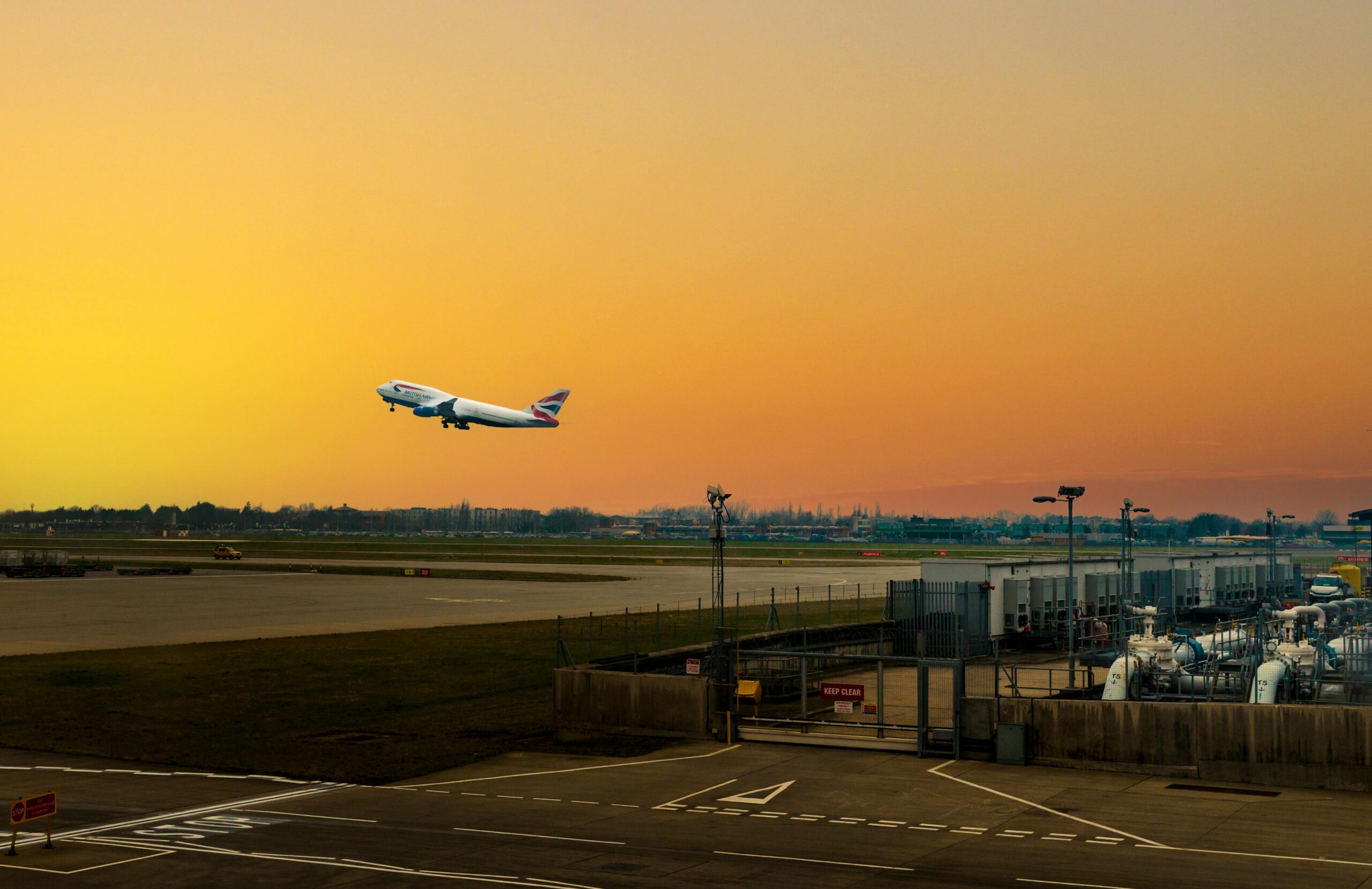 Plane taking off: the thrill of air travel ends. 